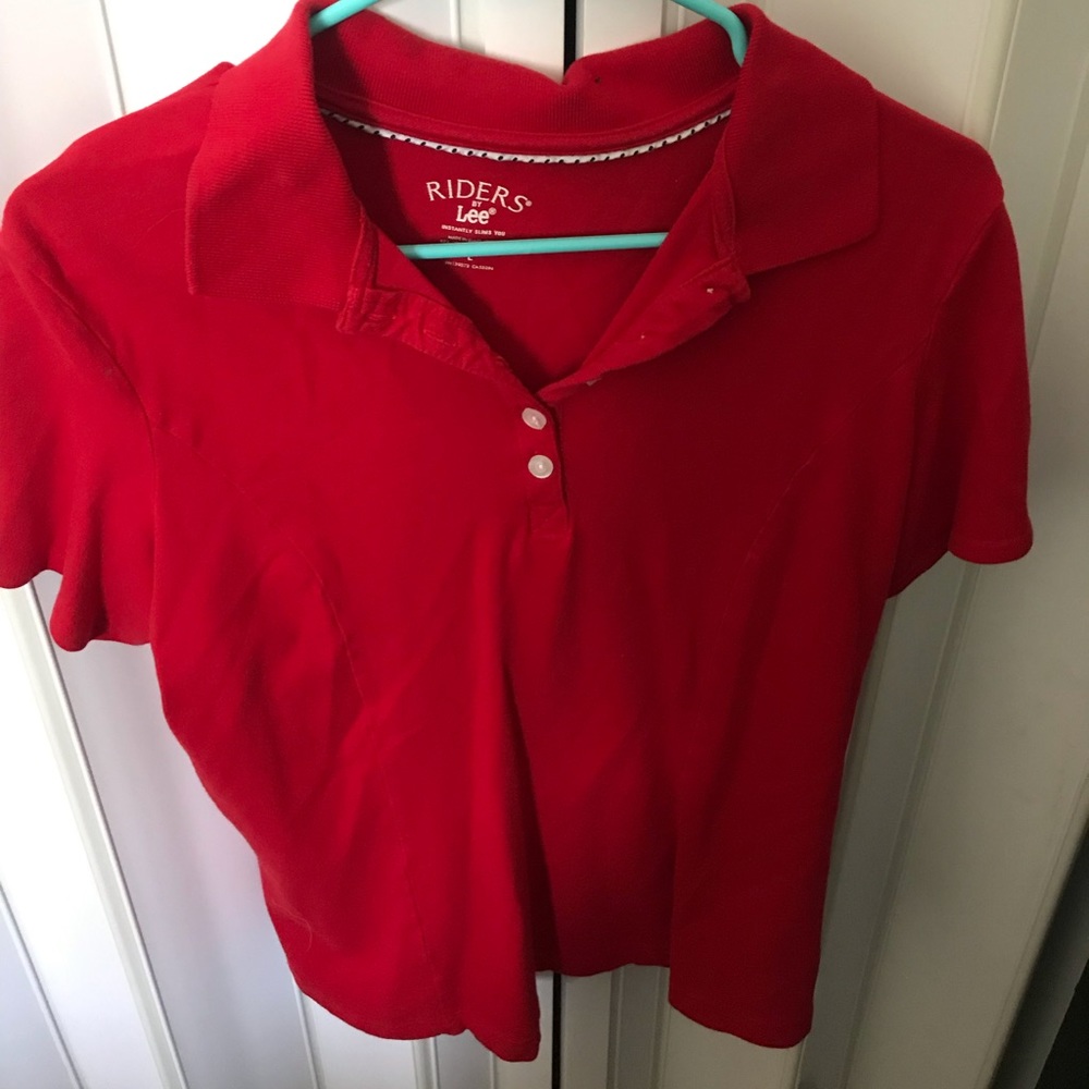 Red Collard Shirt!